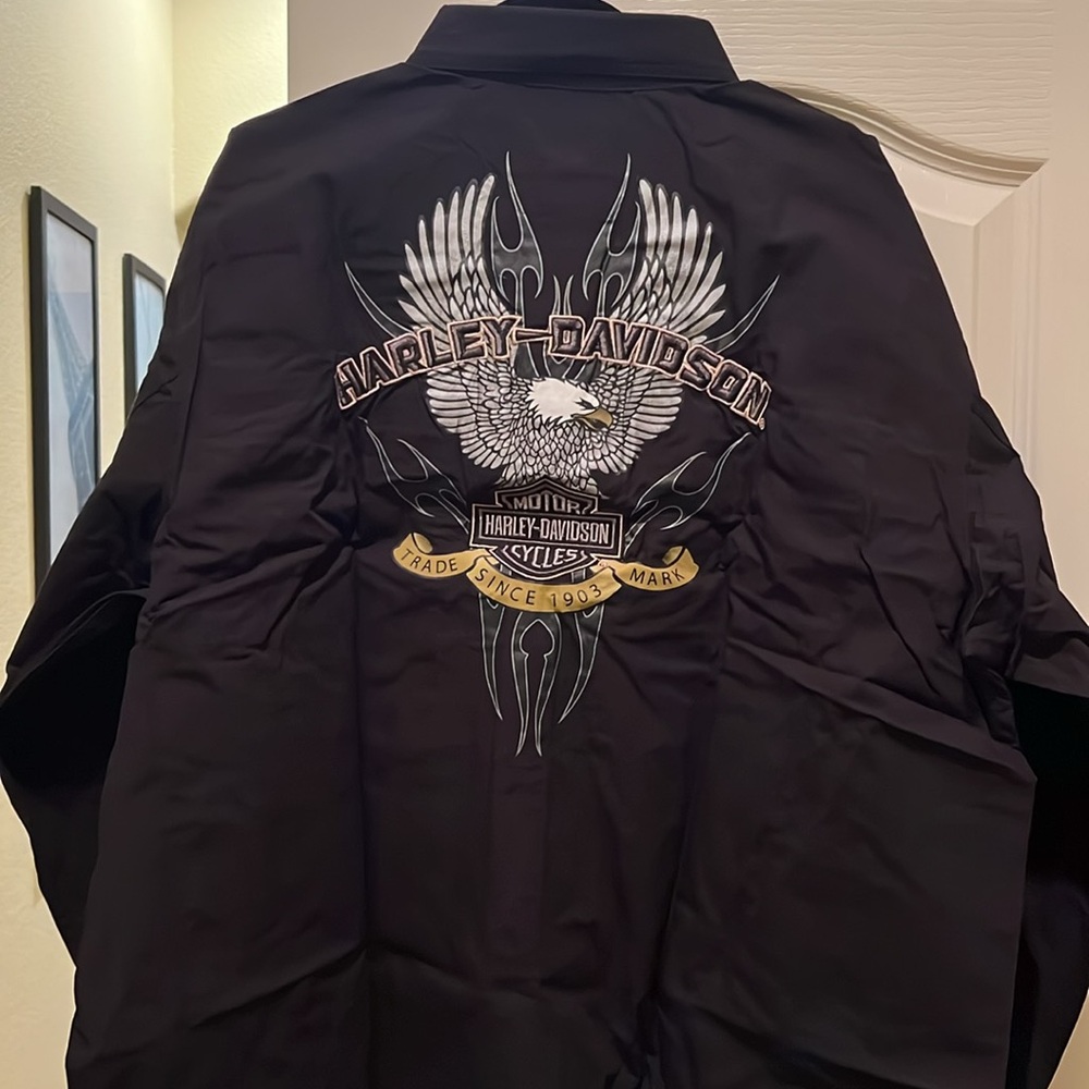 Harley Davidson black shirt, long sleeve, brand new , with tags - Picture 2 of 5